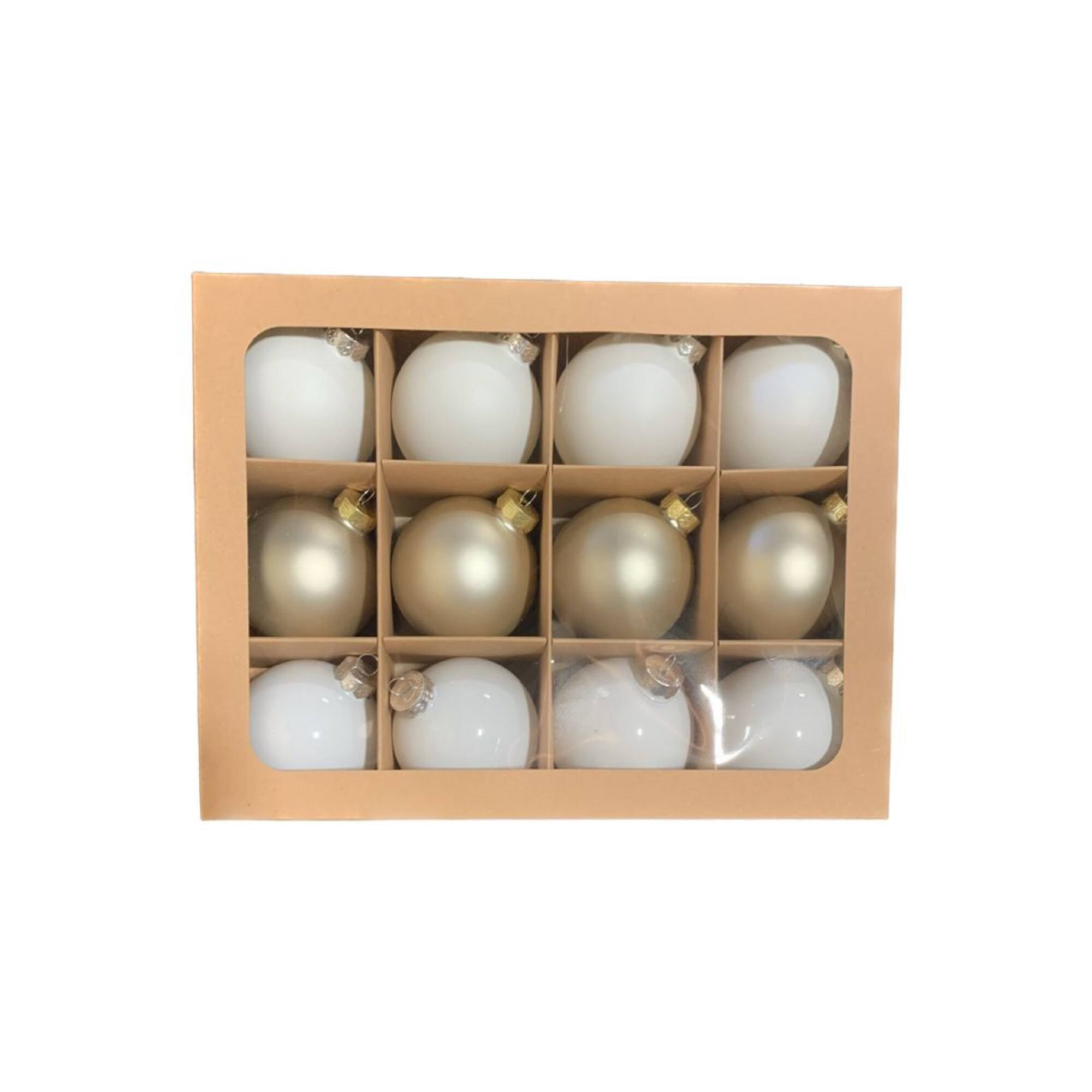 Whitehurst 12ct. 2.75" Shiny Glass Ball Ornaments